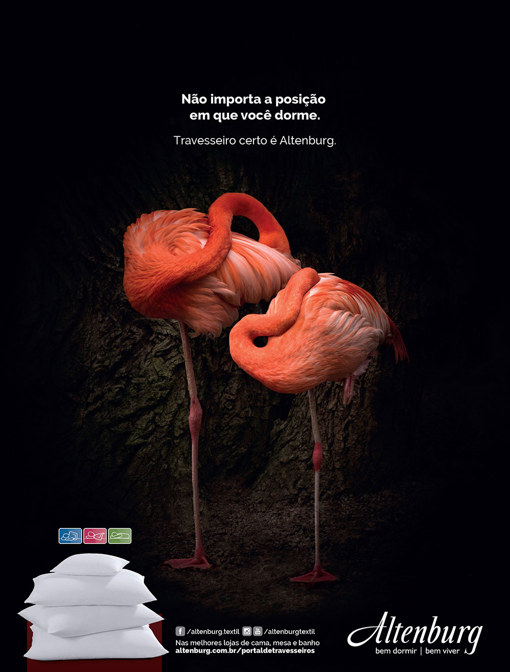 Campanha premiada vende a variedade de travesseiros Altenburg — imagem 2