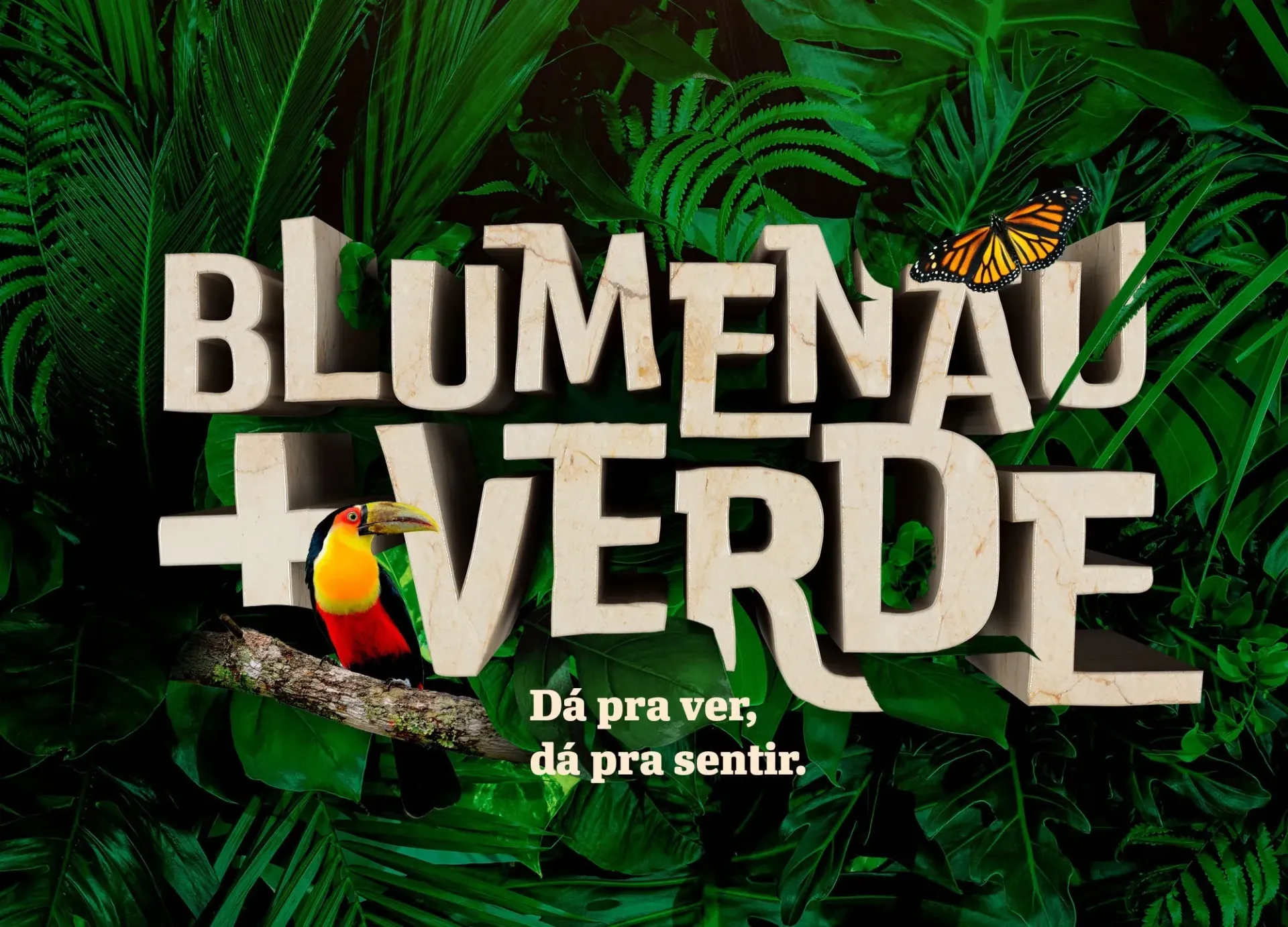  Mata nativa protagoniza outdoor da Free para a SEMMAS de Blumenau