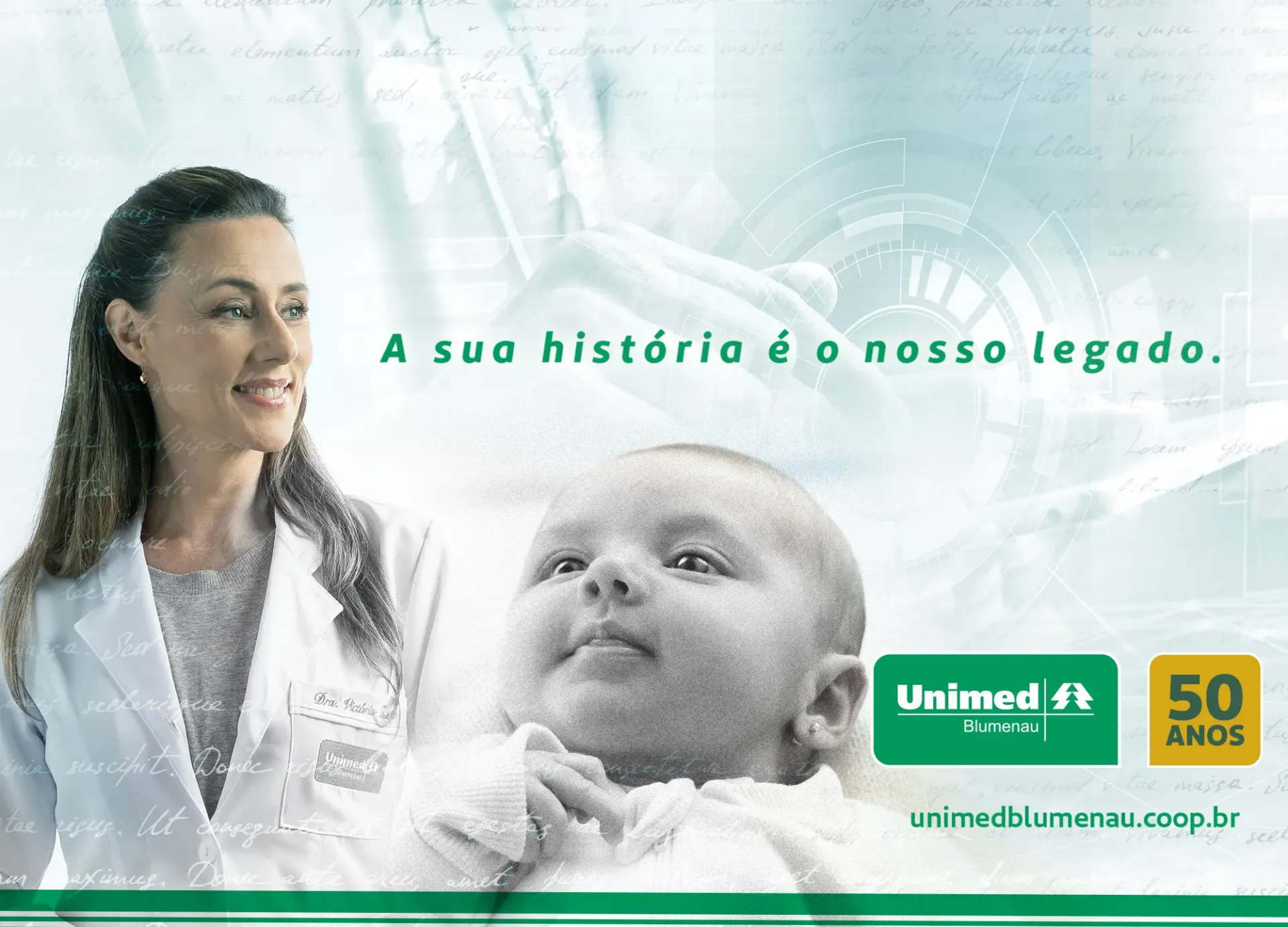  Com filme histórico, Unimed Blumenau comemora 50 Anos com campanha da Free