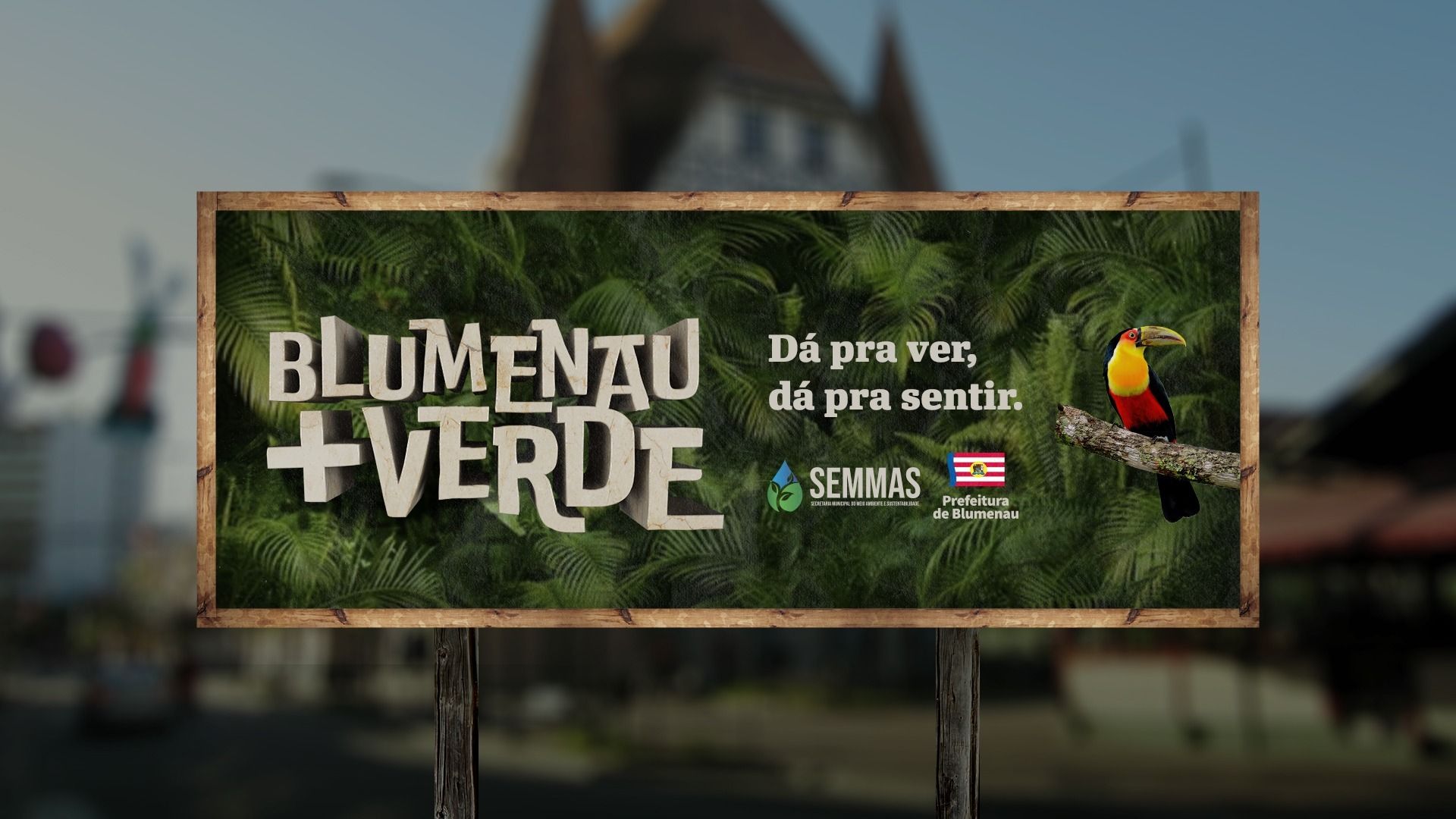  Mata nativa protagoniza outdoor da Free para a SEMMAS de Blumenau — imagem 1