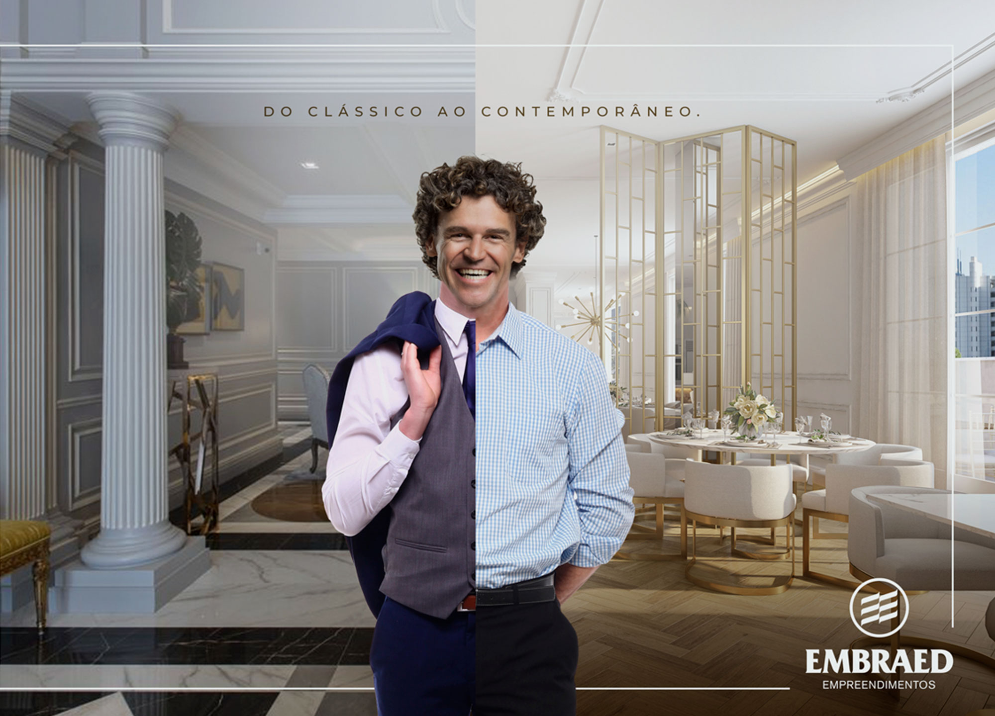 Nova campanha da Embraed ressalta os diferentes estilos com a participação do Guga Kuerten