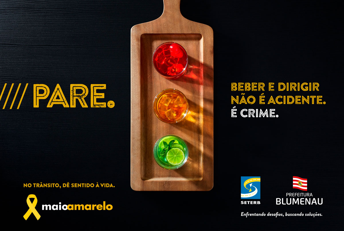 Free alerta sobre bebida e direção no Maio Amarelo para Seterb