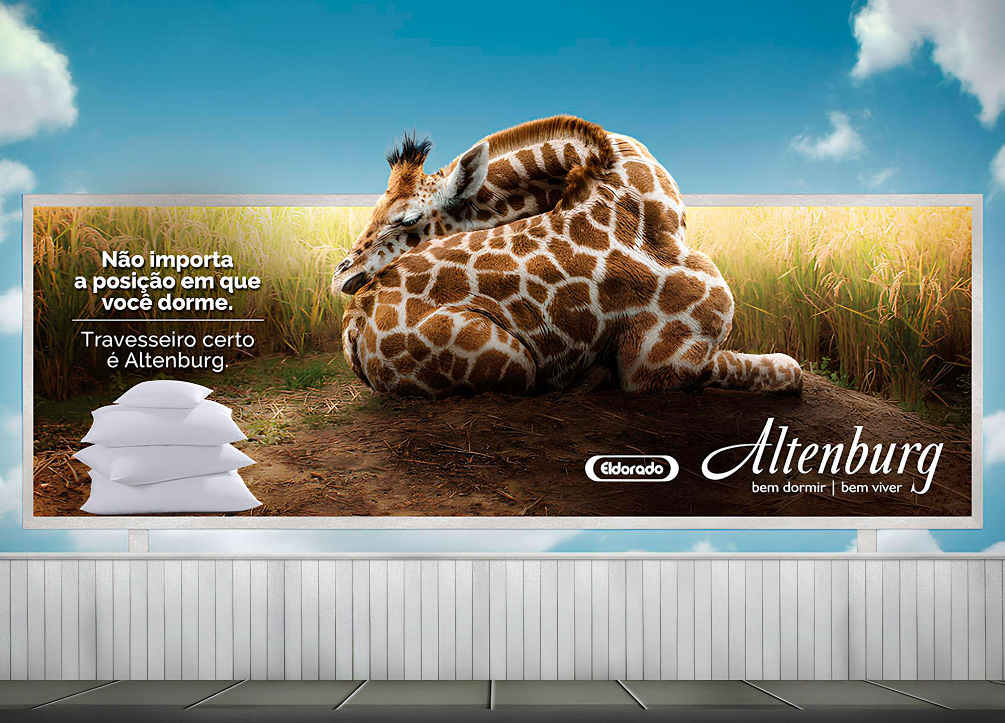 Campanha premiada vende a variedade de travesseiros Altenburg