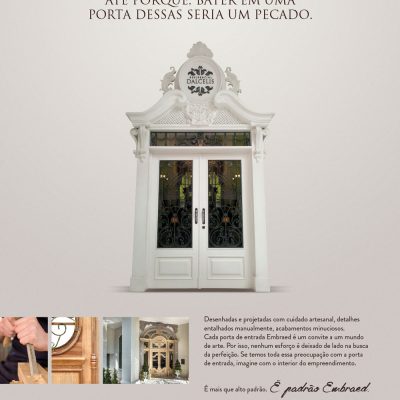 Premiação para campanha dos detalhes dos empreendimentos Embraed